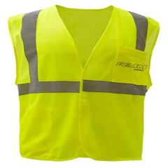 GGSS 1003 Lime (Yellow) Mesh Safety Vest with FEAM Logo.